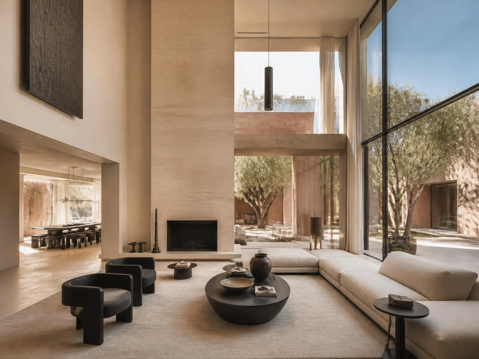 Intérieur élégant d'une propriété sélectionnée à Marrakech